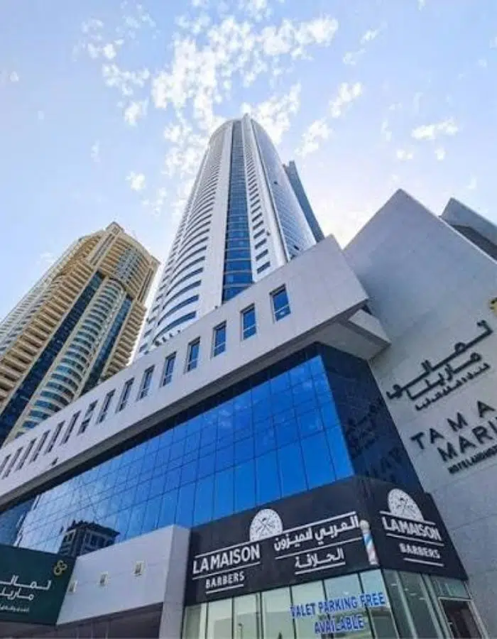 Commercial EV charging station installation for businesses in the UAE - Tamani Marina Hotel, Dubai